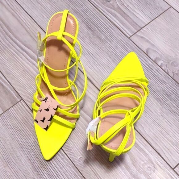 (41-1906)  🔥3/$20🔥  Mysoft Women's Sexy Pointed Toe Strappy  Sz 7 - Picture 8 of 11